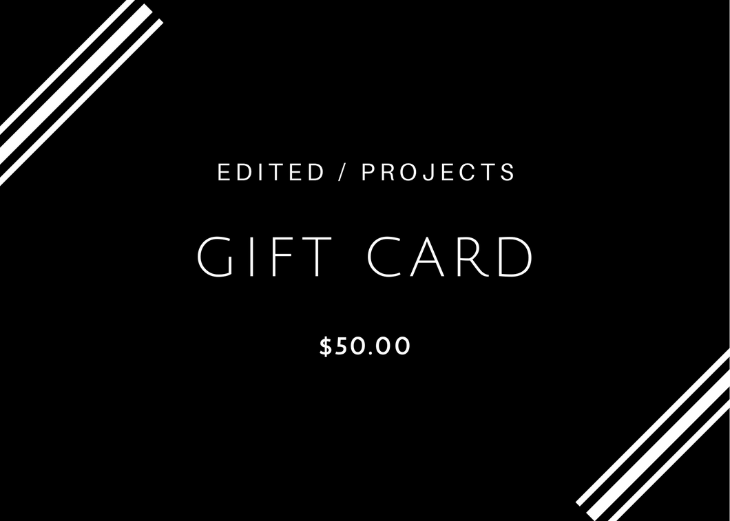 shop_name] | Gift Card | Edited / Projects Gift Card